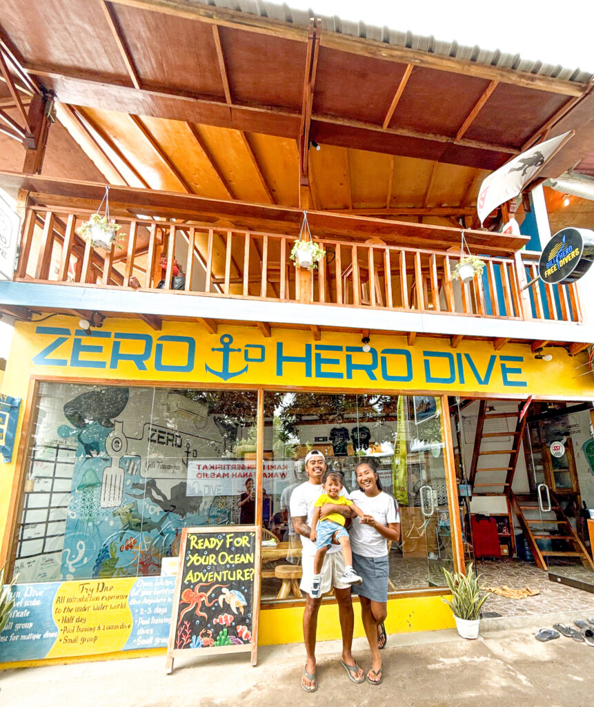 local family run dive center in gili trawangan